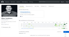 Desktop Screenshot of alexjustesen.com